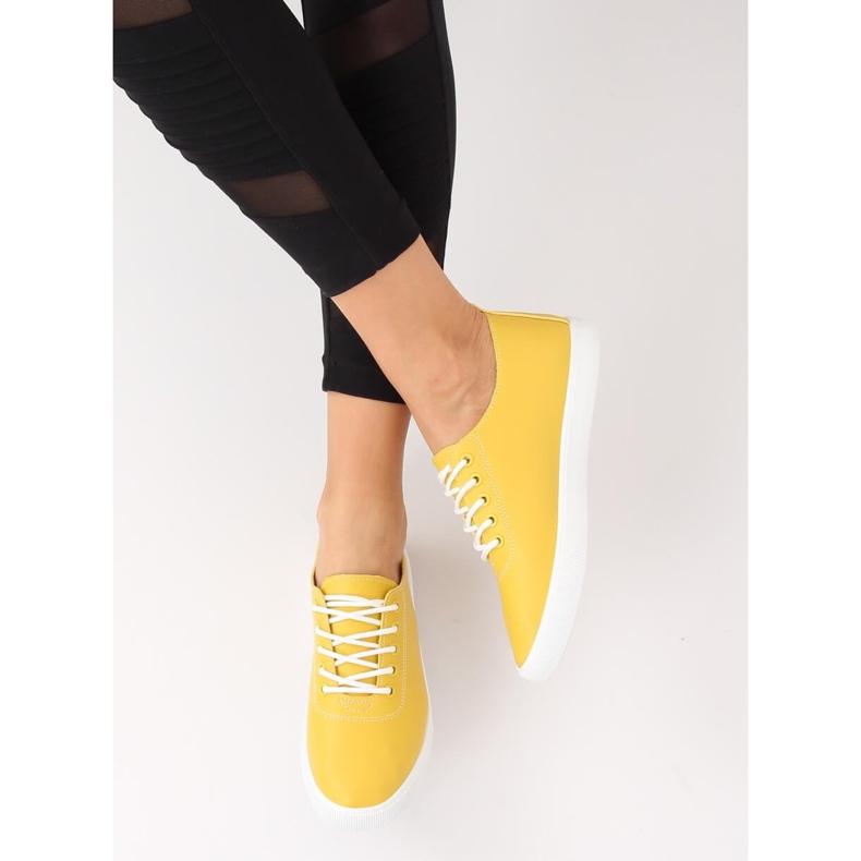 Zapatillas de mujer amarillas WD009 Yellow amarillo 1