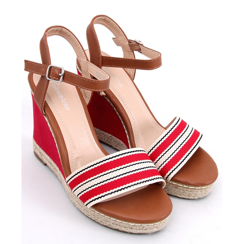 Sandalias de cuña rojas 9068 Red rojo 1 Sandalias de cuña rojas 9068 Red rojo 1