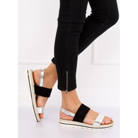 Sandalias de mujer negras F056 Negra negro 3