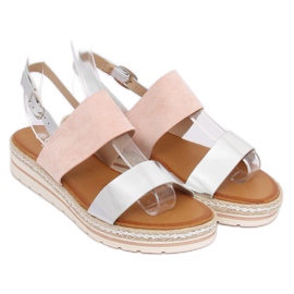 Sandalias mujer rosa F056 Rosa rosado 2