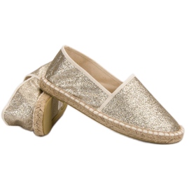 Cm Paris Alpargatas Doradas Brillantes dorado 6