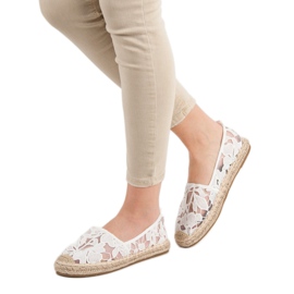 Lucky Shoes Alpargatas de encaje blancas blanco 3
