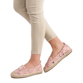 Lucky Shoes Alpargatas de encaje rosas rosado 2