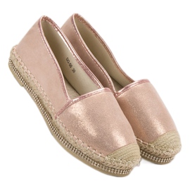 Lucky Shoes Alpargatas En Polvo Con Cristales rosado 4