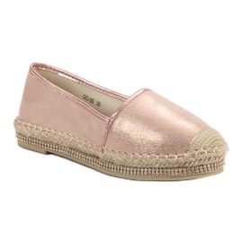 Lucky Shoes Alpargatas En Polvo Con Cristales rosado 5