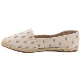Lucky Shoes Alpargatas Beige En Piñas 5