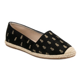 Lucky Shoes Alpargatas Negras En Piñas negro 3