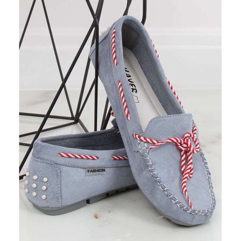 Mocasines de mujer azul MH04 Azul 1