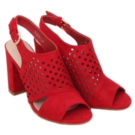 Sandalias caladas rojas WED557 Rojo 2