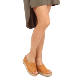Camel MW-3M65 Sandalias de cuña camel marrón 2