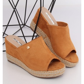 Camel MW-3M65 Sandalias de cuña camel marrón 1