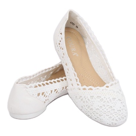 Bailarinas caladas blancas 4701 Blanco 3