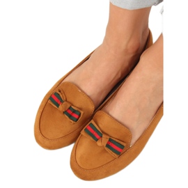 Mocasines de mujer camel JM6690Q Camel marrón 2