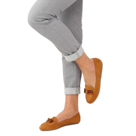 Mocasines de mujer camel JM6690Q Camel marrón 3