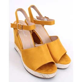 Amarillo Sandalias de cuña FD-5M14 Amarillo 1