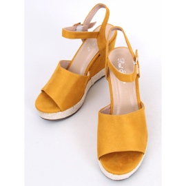 Amarillo Sandalias de cuña FD-5M14 Amarillo 3