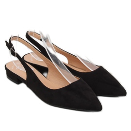Bailarinas negras tacón alto H9022 Negro 1