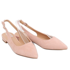 Bailarinas rosa tacón abierto H9022 Rosa rosado 3