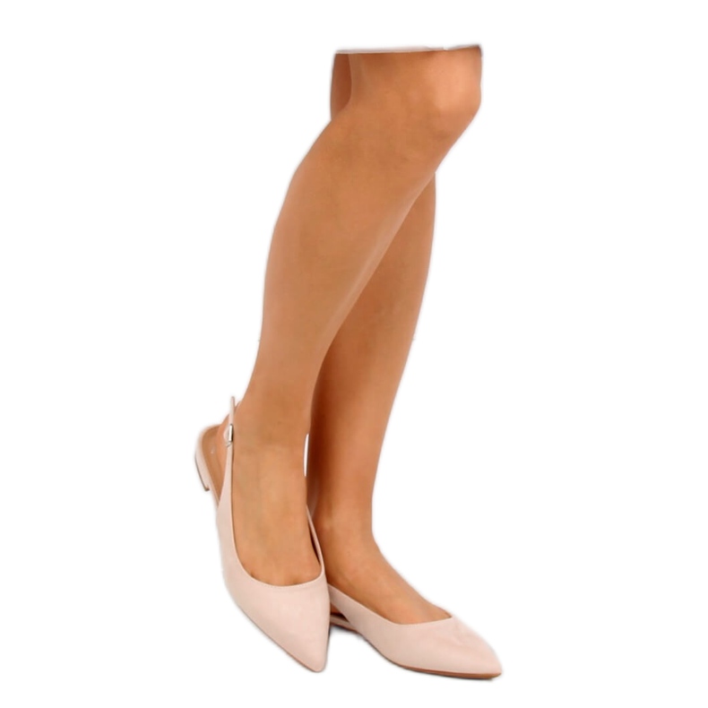 Bailarinas beis beis con tacones abiertos beige 1