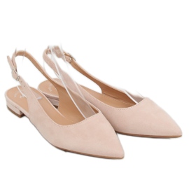 Bailarinas beis beis con tacones abiertos beige 3