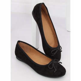 Bailarinas de mujer con estampado de leopardo negro H9021 Negro 2