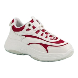 Zapatillas blancas y rojas blanco rojo 4