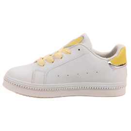 Calzado deportivo con cordones blanco 5