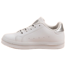 Calzado deportivo con cordones blanco 5