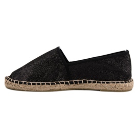 Cm Paris Alpargatas negras con purpurina negro 6