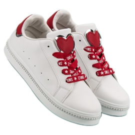 Calzado deportivo con cordones blanco 5