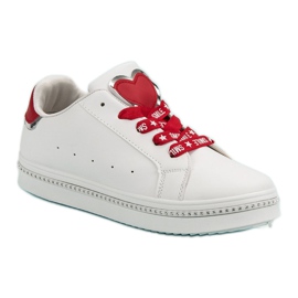 Calzado deportivo con cordones blanco 6