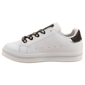 Calzado deportivo con cordones blanco 5