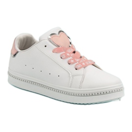 Calzado deportivo con cordones blanco 4