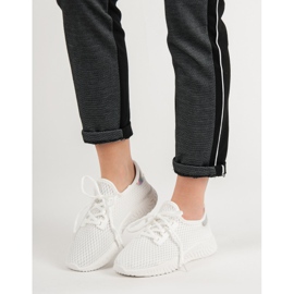 Calzado deportivo sin cordones blanco 2