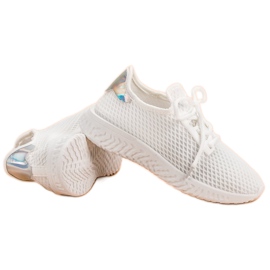Calzado deportivo sin cordones blanco 1