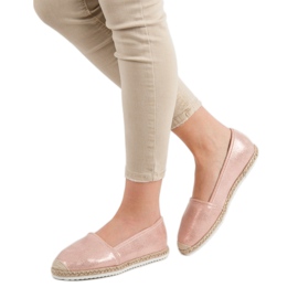 Lucky Shoes Alpargatas con purpurina rosa rosado 1