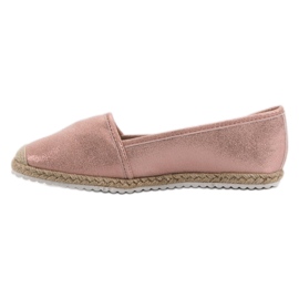 Lucky Shoes Alpargatas con purpurina rosa rosado 5