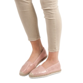 Lucky Shoes Alpargatas con purpurina rosa rosado 6