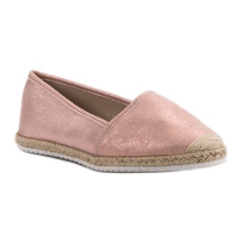 Lucky Shoes Alpargatas con purpurina rosa rosado 4