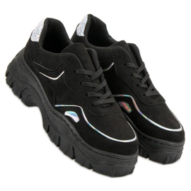 Zapatillas negras de moda negro 1