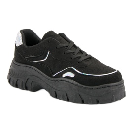 Zapatillas negras de moda negro 4