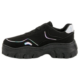 Zapatillas negras de moda negro 5