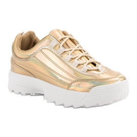Zapatillas Holo lacadas en oro dorado 5
