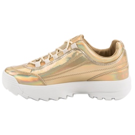 Zapatillas Holo lacadas en oro dorado 6