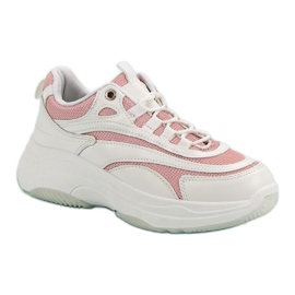 Zapatillas en blanco y rosa rosado 3