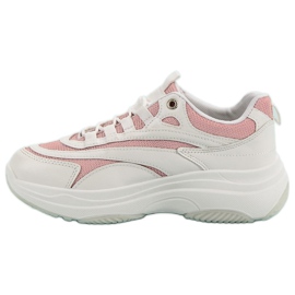 Zapatillas en blanco y rosa rosado 4