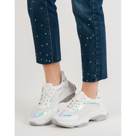 Renda Zapatillas de moda blanco 3