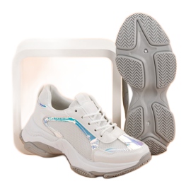 Renda Zapatillas de moda blanco 1