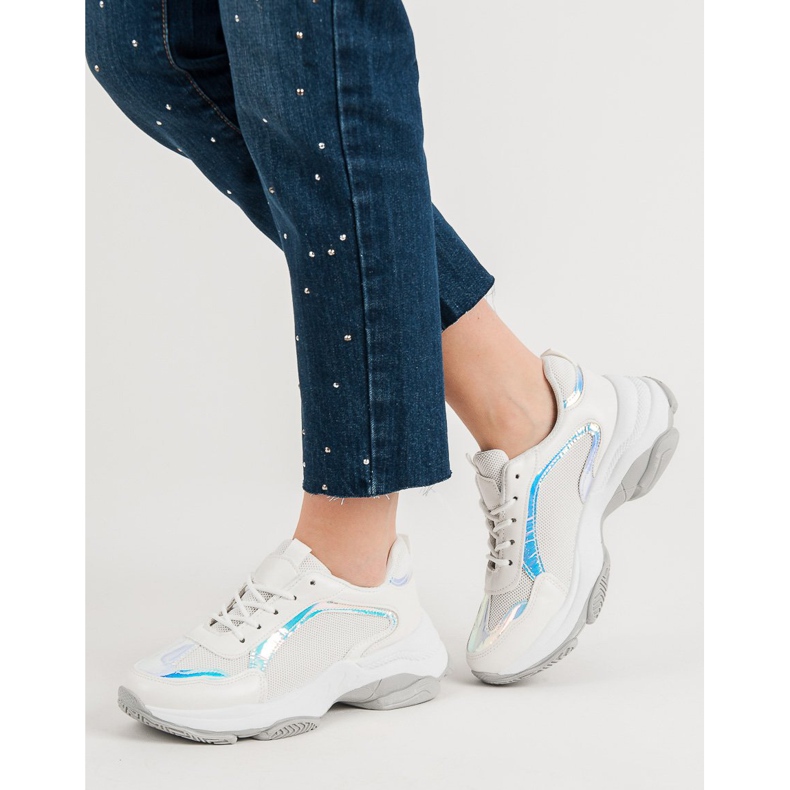 Renda Zapatillas de moda blanco 2