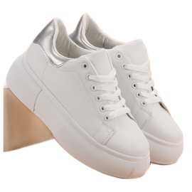 Renda Zapatos blancos en la plataforma 3